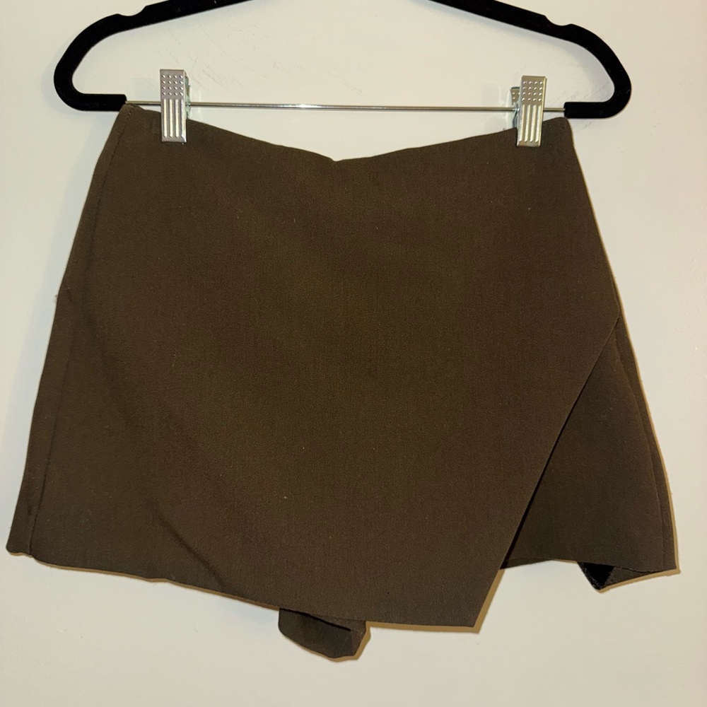 Dark Green Zara Skorts